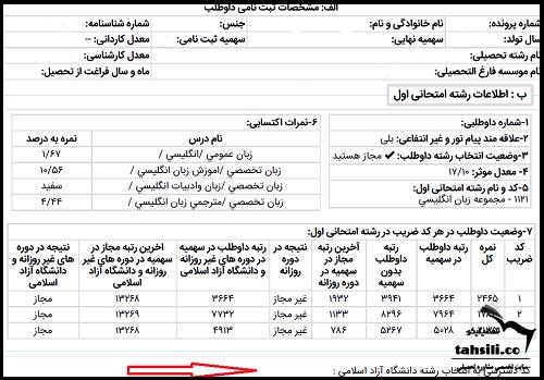 کد دسترسی به انتخاب رشته دانشگاه آزاد ۱۴۰۳